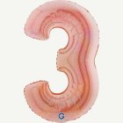 Holografinen numeropallo 3 ruusukulta