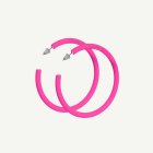 Rengas Korvakorut Neonpinkki
