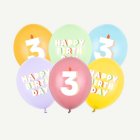 3-Vuotis Syntymäpäivä Lateksipallot