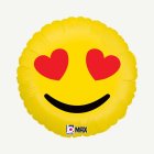 Emoji Sydänsilmät Foliopallo