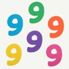 9-vuotissyntymäpäivän Pöytäkoriste Monivärinen