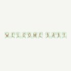Welcome Baby Banneri Murrettu Vihreä