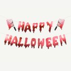 Happy Halloween -paperibanneri lihakirveellä