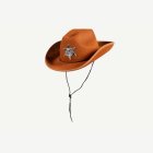 Ruskea cowboy-hattu