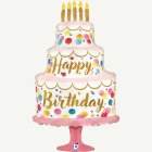 Kermakakku Happy Birthday Folioilmapallo