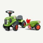 Claas® Traktori Potkuauto Perävaunulla Vihreä