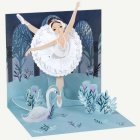 Ballerina Pop-Up Kortti Sininen