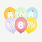 8-Vuotis Syntymäpäivä Lateksipallot