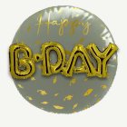 Golden Dawn Happy B-Day 3D Foliopallo