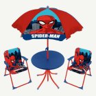 Spiderman® Puutarhasetti Päivänvarjolla & Tuoleilla