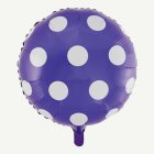 Pilkkukuvioitu Folioilmapallo Violetti