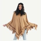 Intiaaniponcho Ruskea