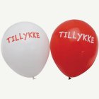 Tillykke Ilmapallot Punavalkoinen