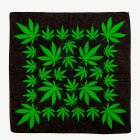 Cannabis-bandana musta/vihreä