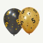 5-vuotis Golden Celebrations Lateksipallot