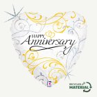 Happy Anniversary Sydän Folioilmapallo