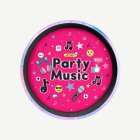 Party Music Pahvilautaset Pinkki