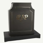 RIP Hautakivi 3D-koriste Musta/Kulta