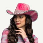 Kimaltava Cowboyhattu Pinkki