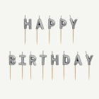 Happy Birthday Kakkukynttilät Hopea