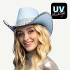 Kimaltava Cowboyhattu Vaaleansininen