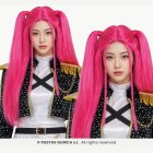 K-Pop peruukki, vaaleanpunainen