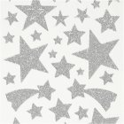 Hopeanväriset glittertähtitarrat