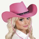 Cowboyhattu Vaaleanpunainen