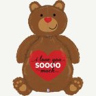 I Love You So Much Nalle Foliopallo