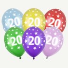 20-Vuotisilmapallot Värisekoitus