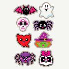 Holografiset Halloween Tarrat Monivärinen