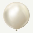 Premium Jättikokoiset Lateksi-ilmapallot Kromi White Gold