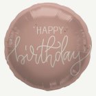 Happy Birthday Folioilmapallo Crème Rose