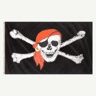 Piraattilaivan Lippu Jossa Kallo & Bandana