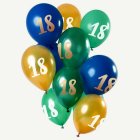 18 Vuotta Ilmapallomix Vihreä/Kulta