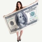 100 Dollarin Seteli Rantapyyhe
