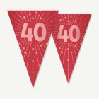 40-vuotisviirinauha Punainen
