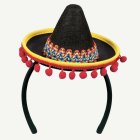 Pieni Meksikolainen Sombrero Punainen/Keltainen
