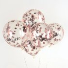 Tillykke Konfetti Ilmapallot Ruusukulta