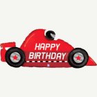 Kilpa-auto Happy Birthday Foliopallo