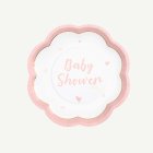 Baby Shower Pahvilautaset Vaaleanpunaiset
