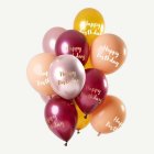 Happy Birthday Ilmapallomiix Pinkki/Kulta