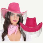 Kimalle Cowboyhattu Vaaleanpunainen