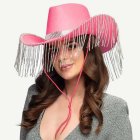Cowboyhattu Helmillä Vaaleanpunainen