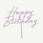 Happy Birthday Akryylikakkukoriste Matta Liila