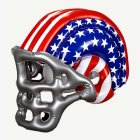 Lasten puhallettava Stars and Stripes -kypärä