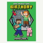 Minecraft-syntymäpäiväkortti