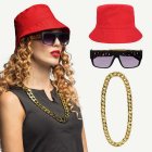 90-luvun Hiphop Tarvikesetti Punainen