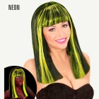 Neon-peruukki musta/keltainen