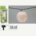 Solar Riisipaperilyhty Valoketju Valkoinen